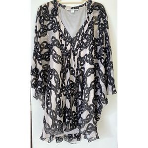 DVF fleurette Silk chiffon dress